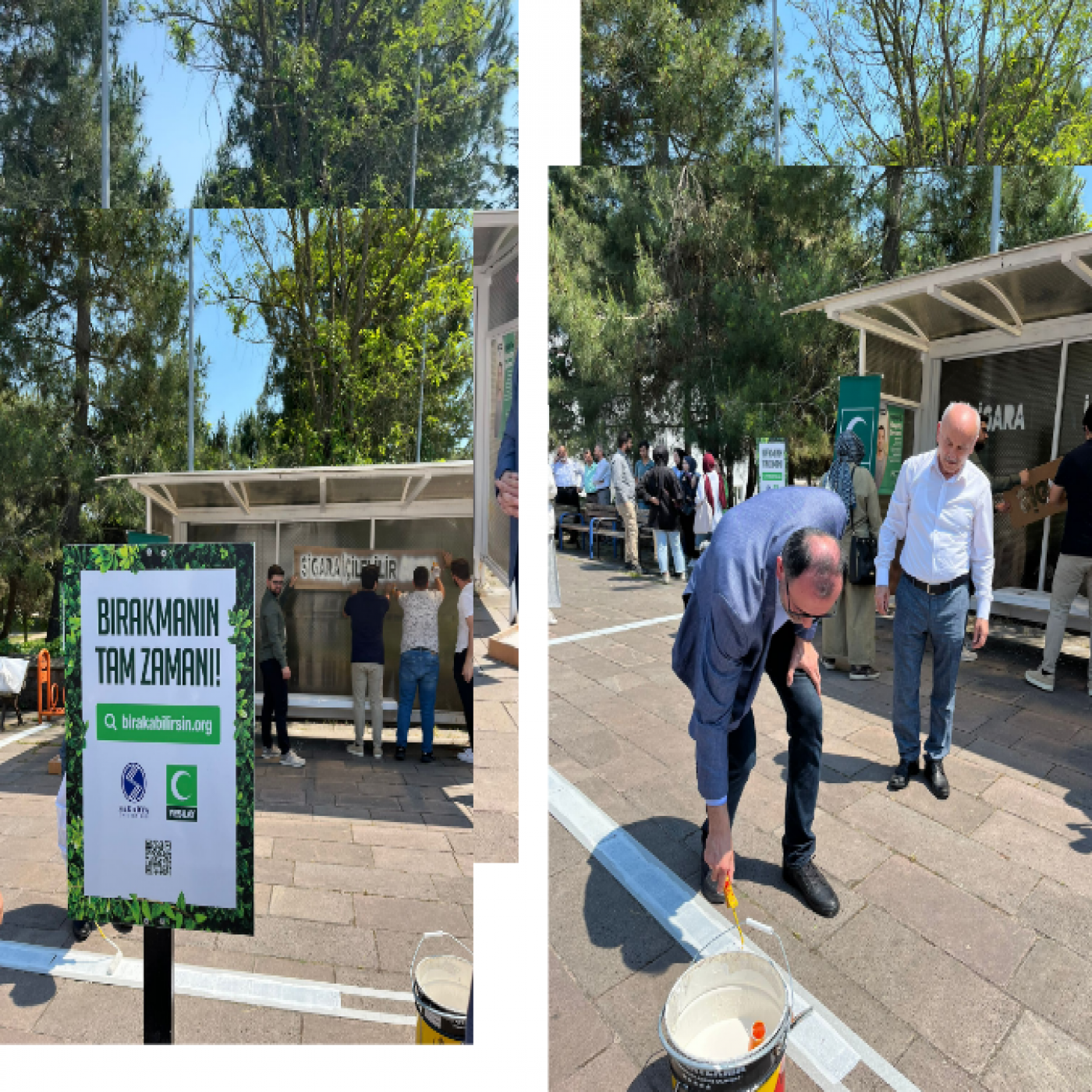 Sakarya Üniversite’sinde Dumansız Kampüs kampanyası Rektör Yardımcısı Prof. Dr. Özer Köseoğlu ile Sakarya Yeşilay İl Başkanı Prof. Dr. Yusuf Genç'in katılımıyla gerçekleştirilmiştir.